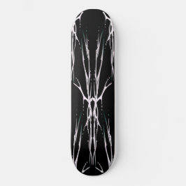 Der Skull Tribal Tattoo Design - wit op zwart Persoonlijk Skateboard