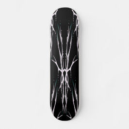 Der Skull Tribal Tattoo Design - wit op zwart Persoonlijk Skateboard