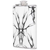 Der Skull Tribal Tattoo Digital Black en White Heupfles (Links)