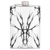 Der Skull Tribal Tattoo Digital Black en White Heupfles (Voorkant)