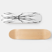 Der Skull Tribal Tattoo Digital Black en White Persoonlijk Skateboard (Horizontaal)