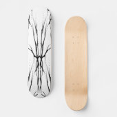Der Skull Tribal Tattoo Digital Black en White Persoonlijk Skateboard (Voorkant)