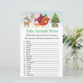 Der slee met cadeaus Baby Animals Name Game (Staand voorkant)