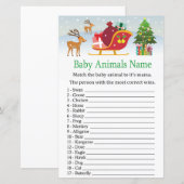 Der slee met cadeaus Baby Animals Name Game (Voorkant / Achterkant)
