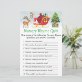 Der slee met cadeaus Nursery Rhyme Quiz game (Staand voorkant)