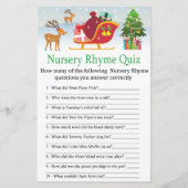 Der slee met cadeaus Nursery Rhyme Quiz game (Voorkant)