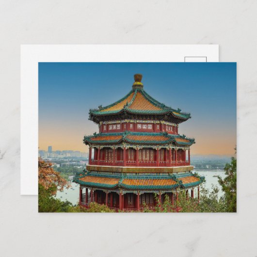 Der Sommerpalast in Peking Briefkaart (Voorkant / Achterkant)