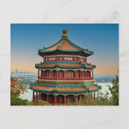 Der Sommerpalast in Peking Briefkaart (Voorkant)