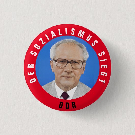 Der Sozialismus siegt Ronde Button 3,2 Cm (Voorkant)