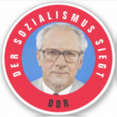 Der Sozialismus siegt Sticker (Voorkant)