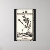 Der Tod / Death Tarot Card Canvas Afdruk (Voorkant)