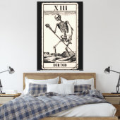 Der Tod / Death Tarot Card Canvas Afdruk (Insitu (Slaapkamer))