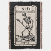 Der Tod / Death Tarot Card Deken (Voorkant Verticaal)
