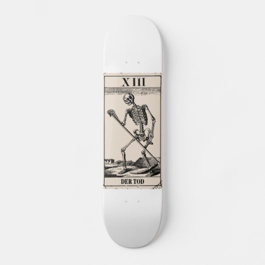 Der Tod / Death Tarot Card Persoonlijk Skateboard (Voorkant)