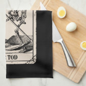 Der Tod / Death Tarot Card Theedoek (Quarter Fold)