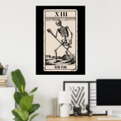Der Tod/Death Tarot Kaart Poster (Thuiskantoor)