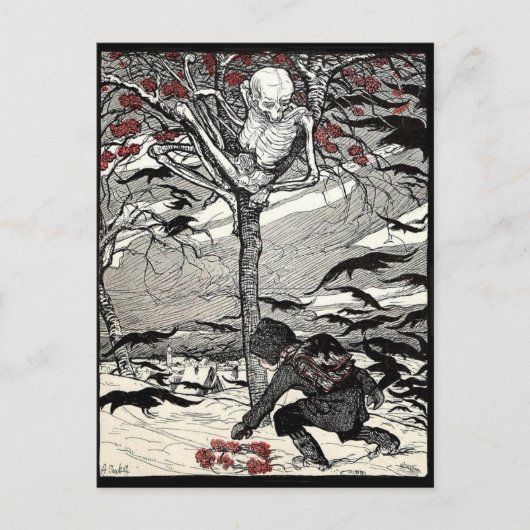 Der Tod im Baum briefkaart (Voorkant)