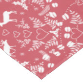 Der Tracks Pattern Cottage Hunting Lodge Tafelkleed (Gekanteld)