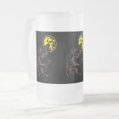 Der träumende junge Wolf Tasse Matglas Bierpul (Voorkant links)