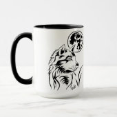 Der träumende junge Wolf Tasse Mok (Links)