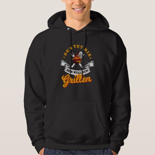 Der Tut Nix Der Nur Griller Professiona Hoodie (Voorkant)