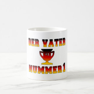 Der Vater Nummer 1 #1 Pap in Duitse Vaderdag Koffiemok