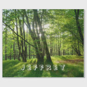 Der Wald mit Deinem Namen Cadeaupapier (Vlak)