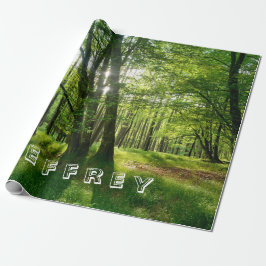 Der Wald mit Deinem Namen Cadeaupapier