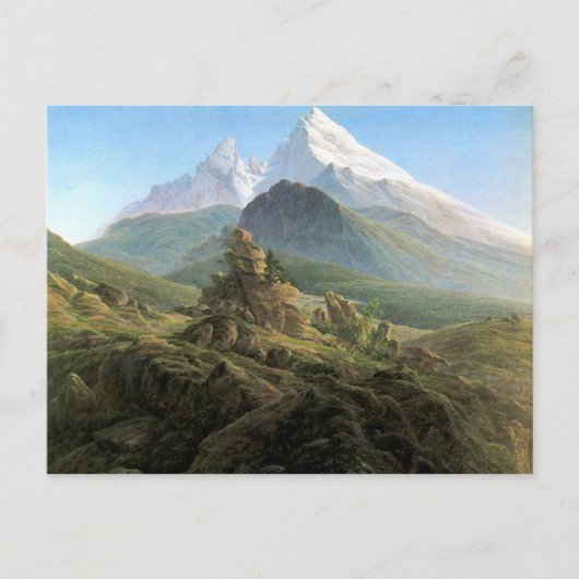 Der Watzmann - Caspar David Friedrich - 1824/1825 Briefkaart (Voorkant)