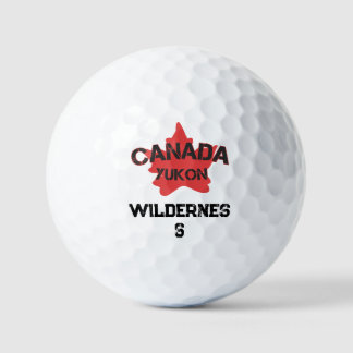 Der Yukon Kanadier einen Spaß Golfballen