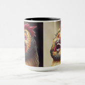 Deranged Rooster Coffee Mok (Midden)