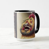 Deranged Rooster Coffee Mok (Voorkant rechts)