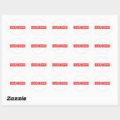 Deranged Stamp Ronde Sticker (Vel)