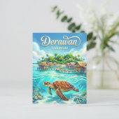 Derawan-eilanden Indonesië Briefkaart (Staand voorkant)