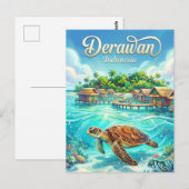 Derawan-eilanden Indonesië Briefkaart (Voorkant / Achterkant)