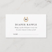 Derby Baby shower Diaper Raffle Enclosure Card Informatiekaartje (Voorkant)