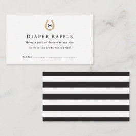 Derby Baby shower Diaper Raffle Enclosure Card Informatiekaartje