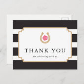 Derby Bedankt Briefkaart Notities Vrijgezellenfees (Voorkant / Achterkant)