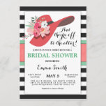 Derby Bridal Shower Invitation Draag een Pet paard Kaart<br><div class="desc">Een leuke en leuke uitnodiging voor je vrijgezellenfeest! Derby Vrijgezellenfeest met een pet met bloemen.</div>