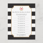 Derby Bride Quiz Spring Vrijgezellenfeest Game Kaa Uitnodiging Briefkaart (Voorkant)