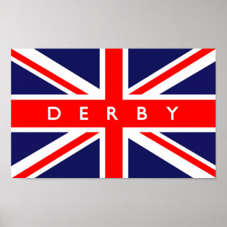 Derby Britse vlag Poster