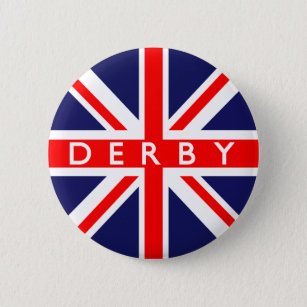 Derby: Britse vlag Ronde Button 5,7 Cm