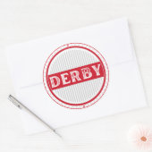 Derby City Pride Embleem – Engelse identiteit Ronde Sticker (Envelop)