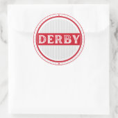 Derby City Pride Embleem – Engelse identiteit Ronde Sticker (Tas)