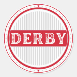 Derby City Pride Emblem – English Identity Ronde Sticker