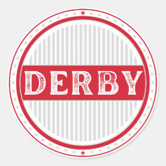 Derby City Pride Emblem – English Identity Ronde Sticker