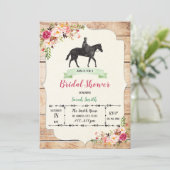 Derby dag bruids douche uitnodiging (Staand voorkant)