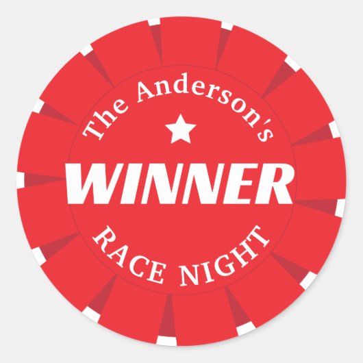 Derby Day Eerste plaats Winnaar Ruitersport Rosett Ronde Sticker (Voorkant)