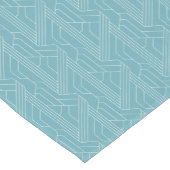 Derby Day Party Ivoor Patroon Turquoise Korte Tafelloper (Hoek)