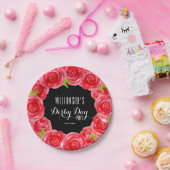 Derby Day Red Roses Papieren Bordje (Feest)